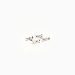 Bar Cufflinks In Silver
