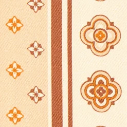 Beige And Brown Silk Twilly