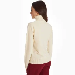 Beige Cashmere Turtleneck