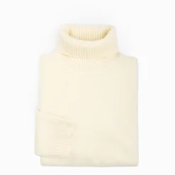 Beige Cashmere Turtleneck