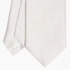 Beige Ceremonial Jacquard Silk Tie