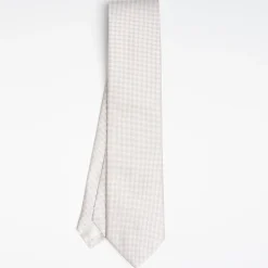 Beige Ceremonial Jacquard Silk Tie