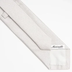 Beige Ceremonial Jacquard Silk Tie