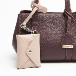 Beige Leather Credit Card Holder