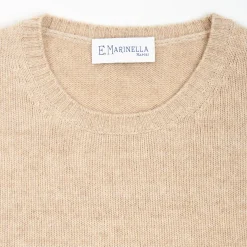 Beige Wool And Cashmere Crewneck