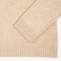 Beige Wool And Cashmere Crewneck