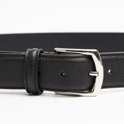 Black Belt In Fine-Grained Leather