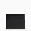 Black Leather Credit Card Holder - 7 Compartments