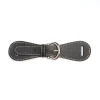 Black Leather Scarf-Buckle