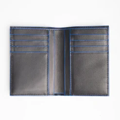 Black Leather Vertical Wallet