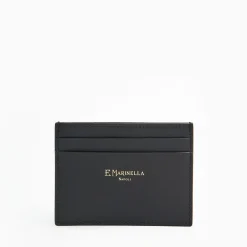 Black Small Credit Card Holder In Soft Leather