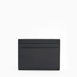 Black Small Credit Card Holder In Soft Leather