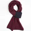 Blue And Burgundy Cashmere Neck Warmer