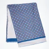 Blue And Grey Double Silk Scarf