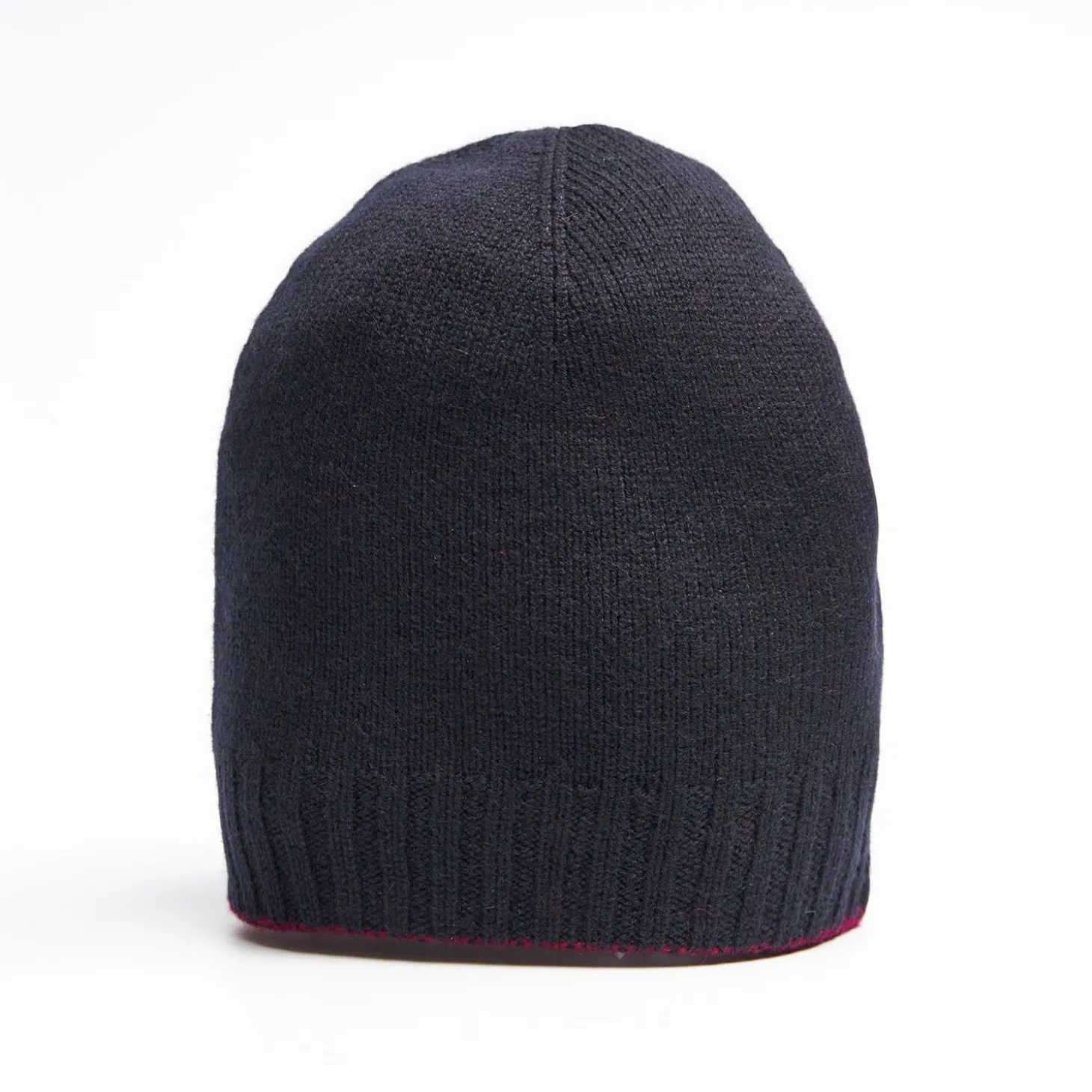 Blue And Red Bicolor Cashmere Beanie