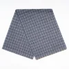 Blue Cashmere Small-Check Scarf