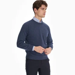 Blue Cashmere Sweatshirt