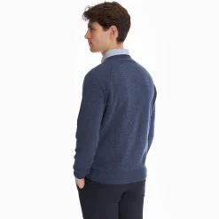 Blue Cashmere Sweatshirt