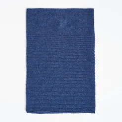 Blue Cashmere Tubular Neck Warmer
