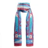 Blue Cotton And Linen Scarf - Summer Vibes