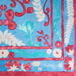 Blue Cotton And Linen Scarf - Summer Vibes