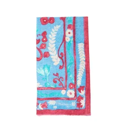 Blue Cotton And Linen Scarf - Summer Vibes