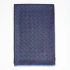 Blue Em Logo Scarf In Wool And Cashmere