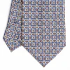 Blue Extra Long Sartorial Silk Tie - Paisley Pattern