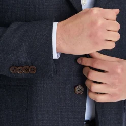 Blue Jacket With Lining Crafted By Pattern 1946 Archive Collection