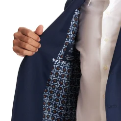 Blue Jacket With Lining Crafted By Pattern 1945 Archive Collection