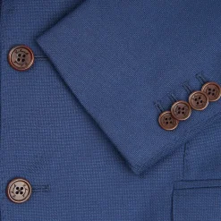 Blue Jacket With Lining Crafted By Pattern 1945 Archive Collection