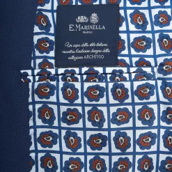 Blue Jacket With Lining Crafted By Pattern 1945 Archive Collection