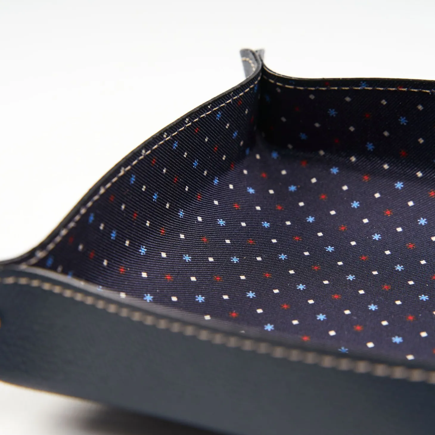 Blue Large Leather Vide00A0Poche