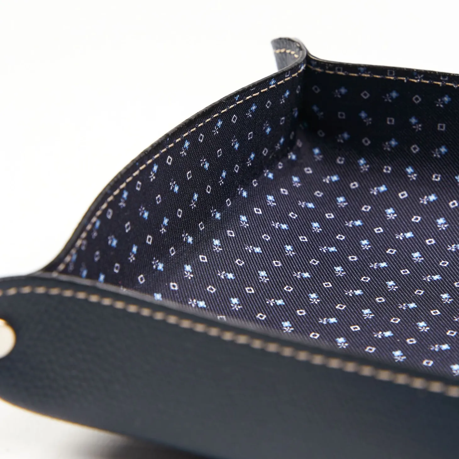 Blue Large Leather Vide00A0Poche