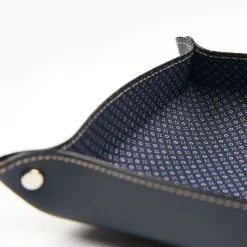 Blue Large Leather Vide00A0Poche