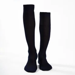 Blue Long Socks In Sea Island Cotton