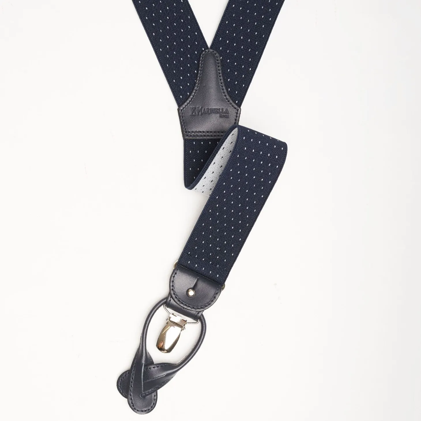 Blue Polka Dot Pattern Braces