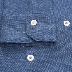 Blue Shirt In Cotton And Cashmere