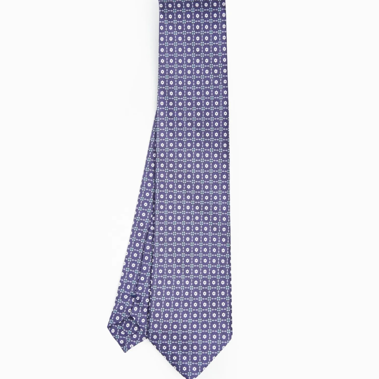 Blue Silk And Orange Fiber Tie