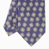 Blue Silk And Orange Fiber Tie
