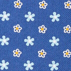 Blue Silk Glasses Case