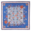 Blue Silk Scarf 90 - World Of Archivio Flowers 1961