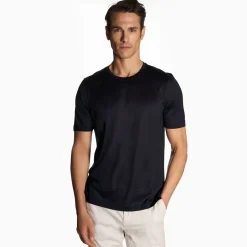 Blue Silk T-Shirt