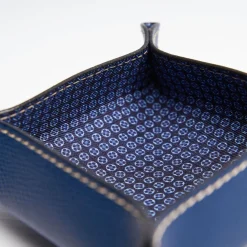 Blue Small Leather Vide00A0Poche