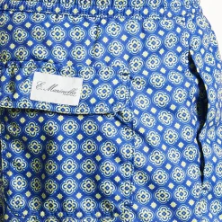 Blue Swim Shorts- Large Patterns