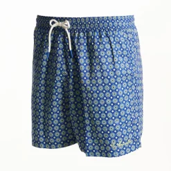 Blue Swim Shorts- Large Patterns