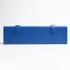 Blue Travel Tie Holder In Leather