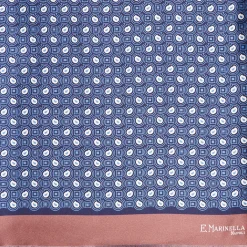 Bluette And Pink Double Silk Scarf