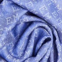 Bluette Em Logo Scarf In Wool And Cashmere