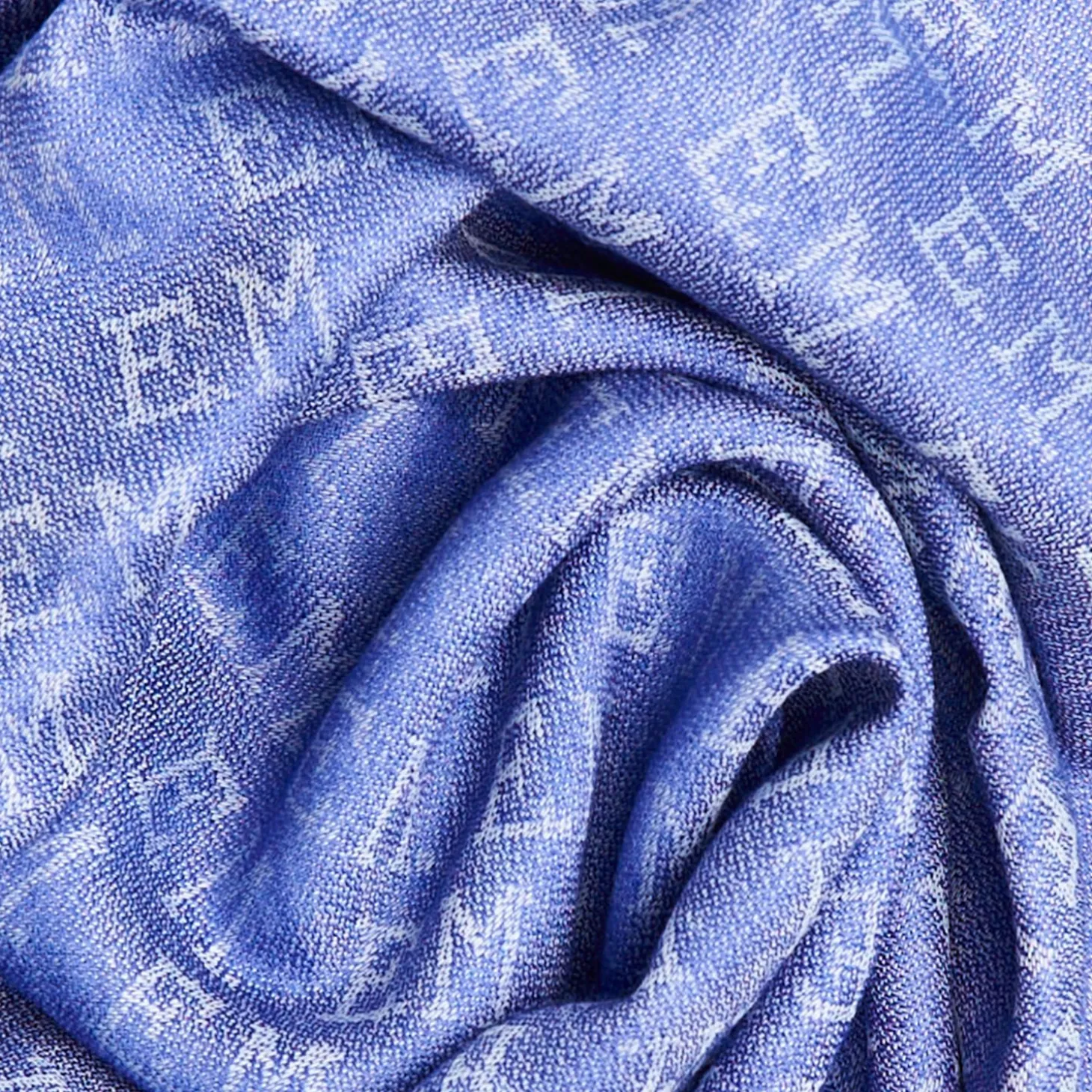 Bluette Em Logo Scarf In Wool And Cashmere